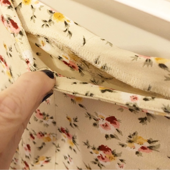 Reformation Azalea Cream Ditsy Floral Maxi Skirt Size 0 - Picture 9 of 12